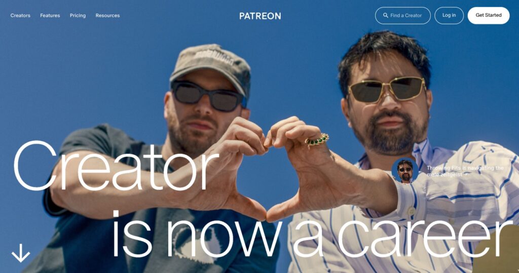 Patreon Homepage