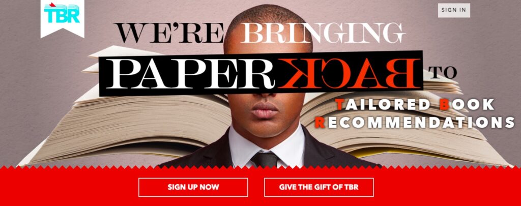 Tailored Book Recommendations Subscription Box Screenshot