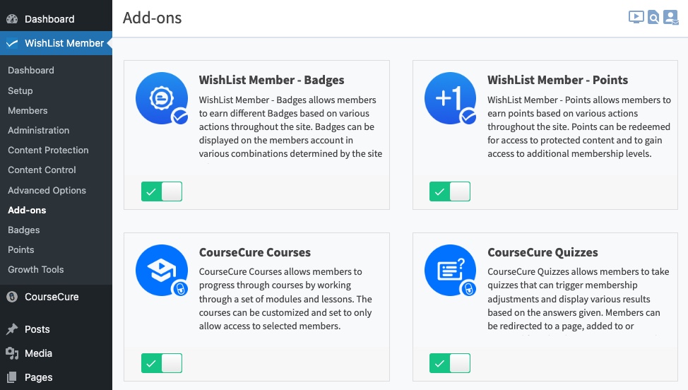 WLM add-ons screenshot