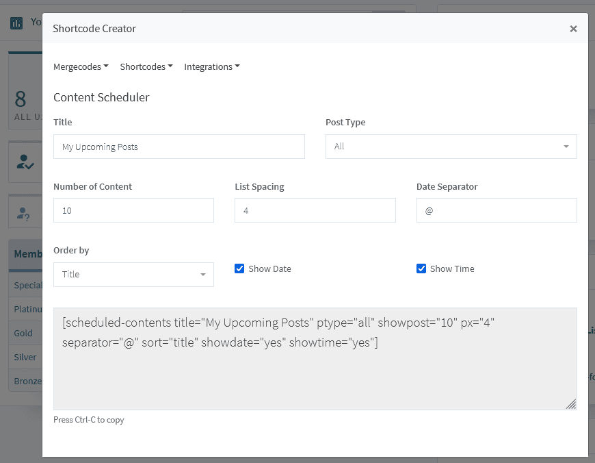 Content Scheduler - Drip Content