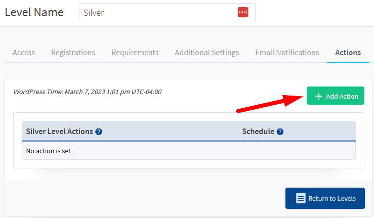 - WordPress Membership Plugin - Membership Sites Adding action to Level
