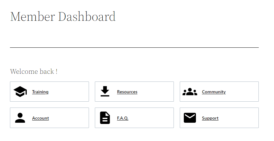Member Dashboard - WishList Member