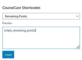 A Summary of CourseCure Shortcodes - Remaining Points