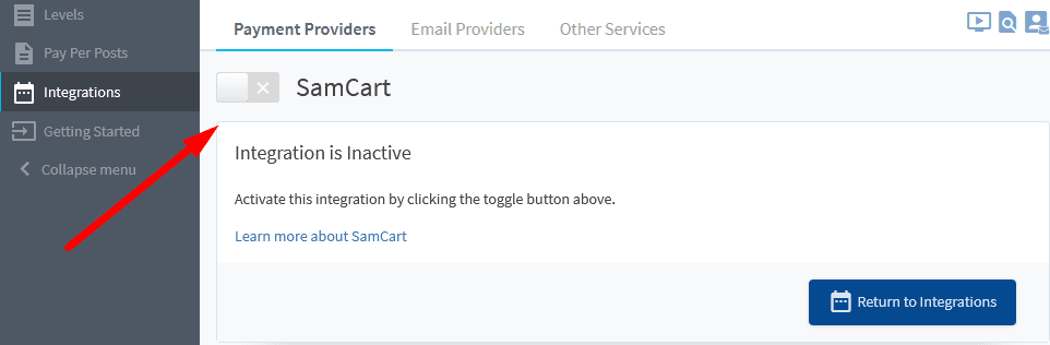 SamCart Integration with WishList Member