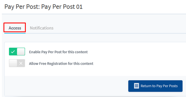 Manage WishList Member Pay Per Posts