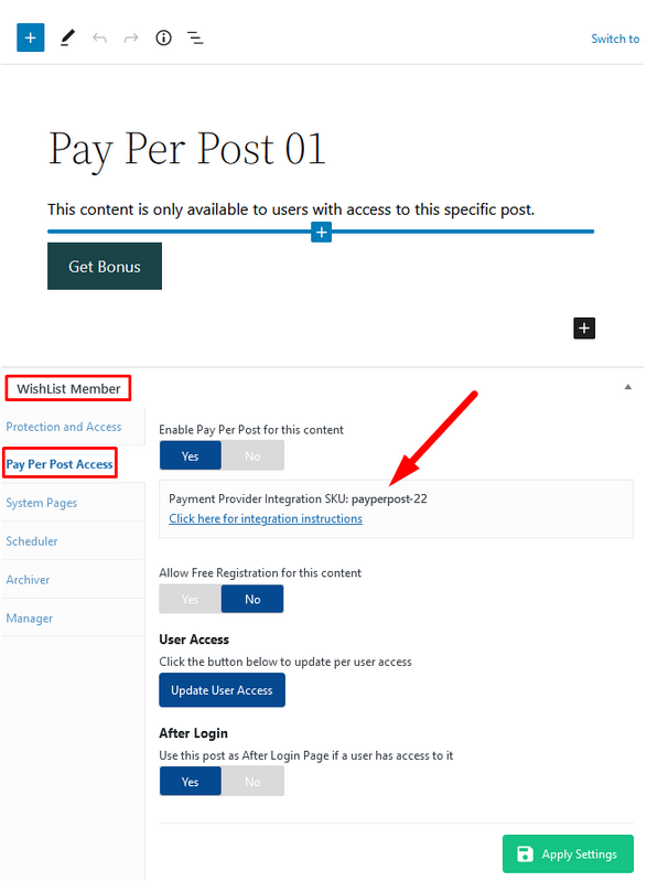 Sell WishList Member Pay Per Posts