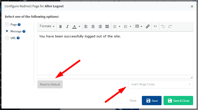 After Logout - WishList Member