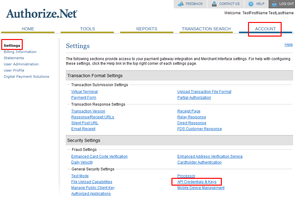 Setting up WishList Member integration in Authorize.net