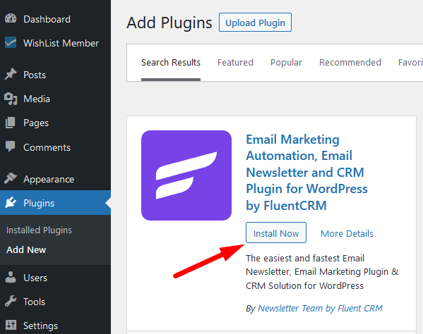 WishList Member Integration with FluentCRM