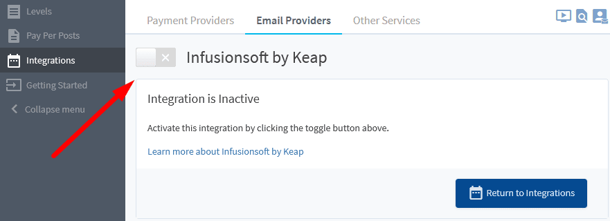 Infusionsoft by Keap (Email Provider) Integration with WishList Member