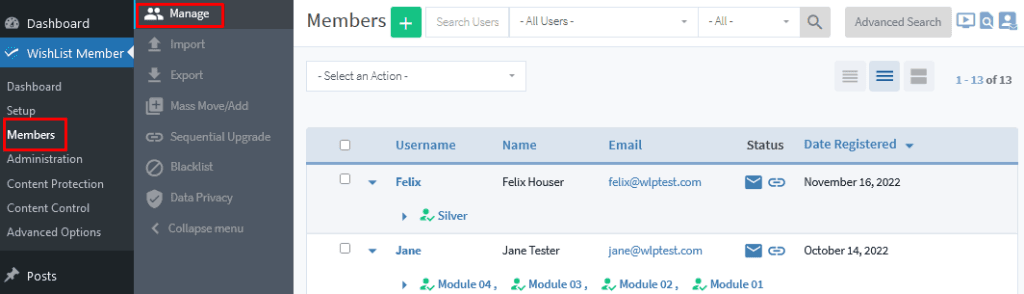 Add a Member - WishList Member