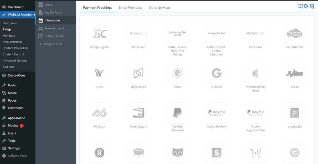 payment gateway for monthly recurring charge set up 