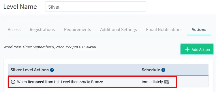 - WordPress Membership Plugin - Membership Sites Membership Level Action - WishList Member