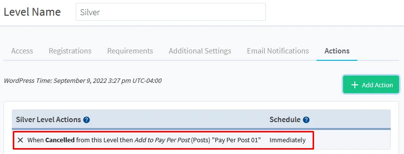 - WordPress Membership Plugin - Membership Sites Membership Level Action - WishList Member